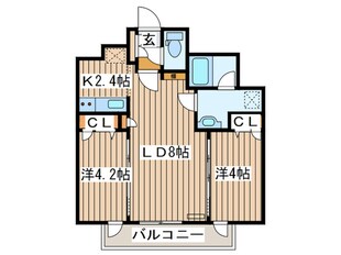 Ｃｌａｒｋ　Ｎｏｒｄの物件間取画像